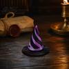 Halloween Tabletop Ornaments 3D Printed Spiral Witch Hat Passthrough Fidget Toy, Festive Shelf Decor Sensory Stress Relief Toy for Kids Adults, Party