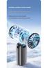 High-Speed Semiconductor Refrigeration Handheld Fan with Foldable Neck Strap and Ice Pack