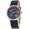 Coach Women's Star Pattern Black Leather Watch with Leather Strap 14503847