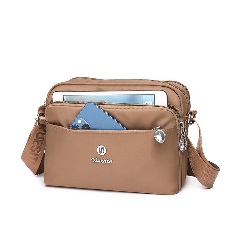 Нейлоновая сумка через плечо, женская сумка на плечо, материнская сумка, многослойная маленькая квадратная сумка для выхода в свет