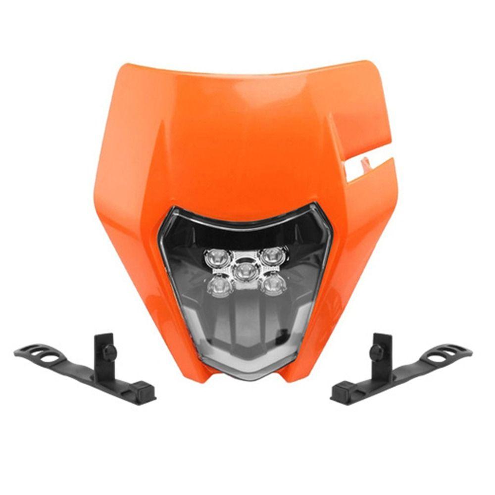 For KTM Motorcycle Headlight Plate 12V/5A Motocross Enduro Mask Motocross Headlamp Outdoor