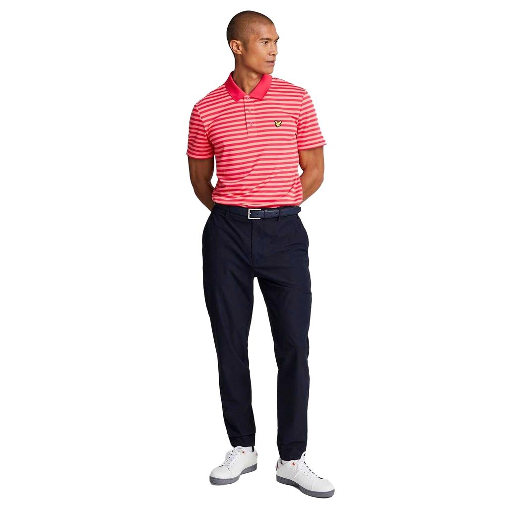 Lyle & Scott Mens Broad Stripe Golf Polo Shirt