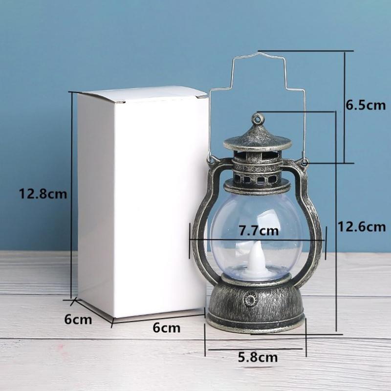 Ретро Масляная Лампа Хэллоуин Декоративный Светодиодный Небольшой Домашний Фонарь Для Вечеринки