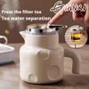 750ML Thickened Ceramic Teapot One-Touch Tea Separation Filter Teapot Home Nordic Style Cheese Design Brew Tea Pot