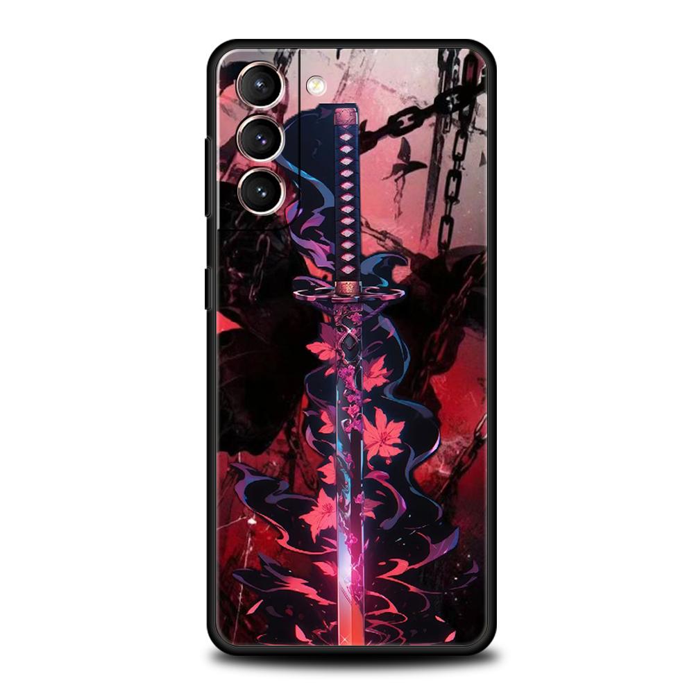 Phone Case Cover for Samsung Galaxy S25 Edge S24 S23 S22 S20 S21 FE Ultra S10 S10E Plus 5G Soft TPU The Sword Creative Pattern