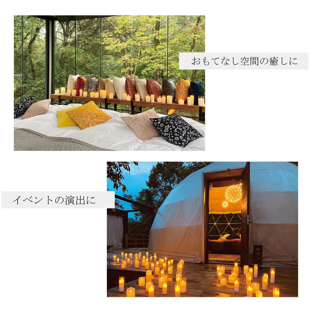 Светодиодная свеча HONONARI средняя и маленькая, специальный пульт дистанционного управления, непрямое освещение S3, большая, набор из 3 штук, управление,