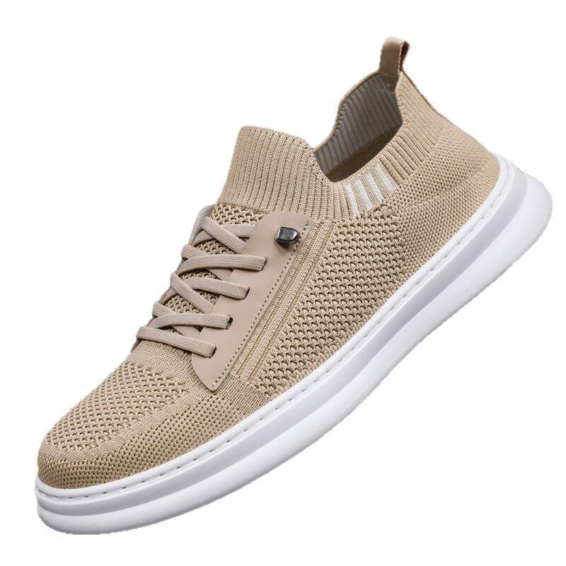 2025 летние новые кроссовки из дышащей сетки с толстой подошвой, увеличивающие высоту, легкие, мягкие, повседневные кроссовки для мужчин 896