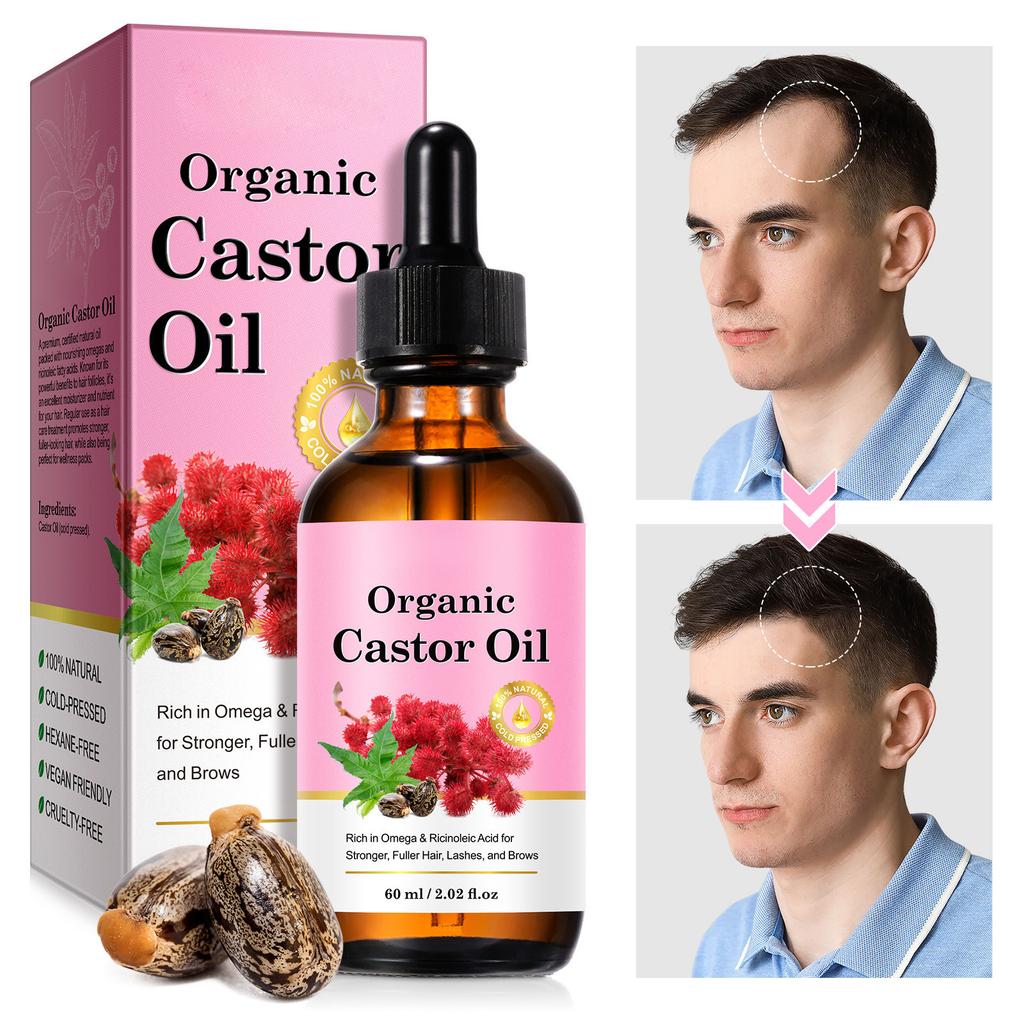 Касторовое масло Натуральное Холодное Массажное Касторовое Масло Сильный Уход За Волосами Касторовое Масло Для Волос 60 мл