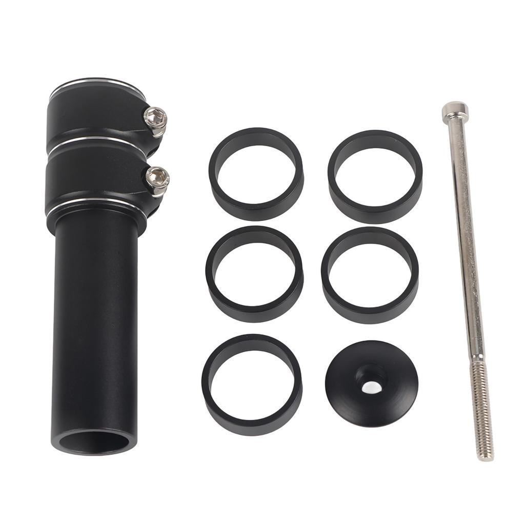 Велосипедный руль горный велосипед вилка шток подъем подъем удлинитель удлинитель адаптер детали (черный)