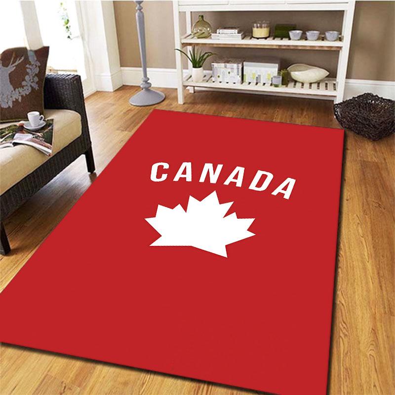 Canada Men's National Soccer Team Carpet Rug for Living Room Bedroom Home Sofa Decoration,Kids play Non-slip Floor Mat