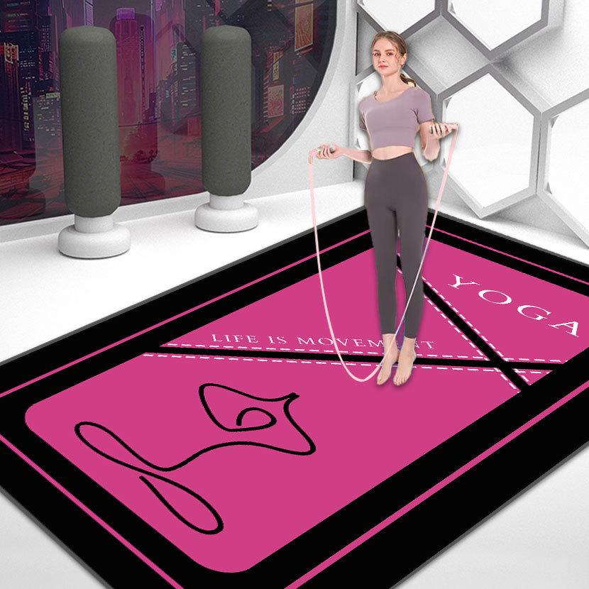 Нескользящий коврик для йоги, танцев и фитнеса с амортизацией для медитации и тихих упражнений