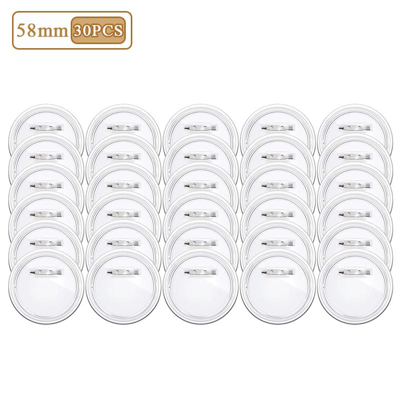 10/30/50 ШТ. Набор для изготовления круглых значков Сделай сам Материалы для значков-пинов для индивидуальных брошей Именных бирок Косплей Мероприятие Вечеринка Материалы для рукоделия