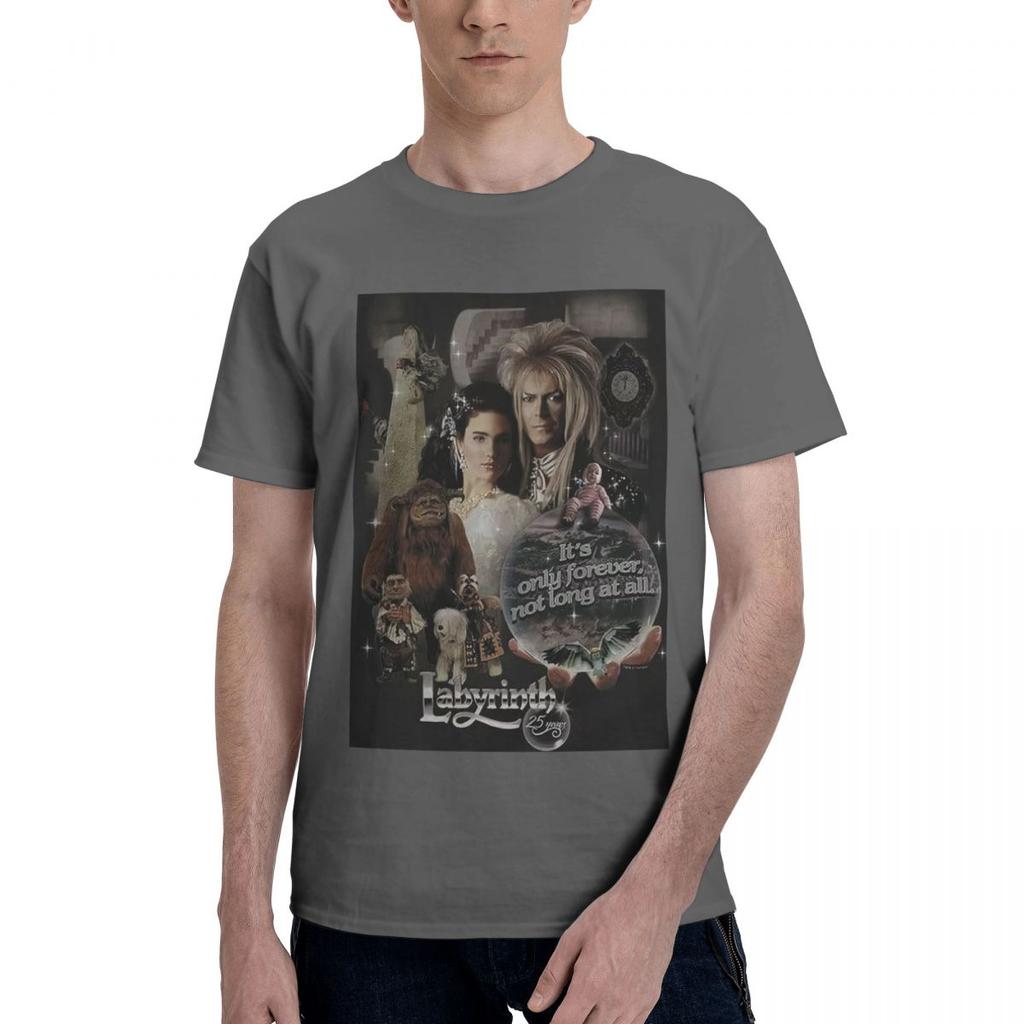 Labyrinth 25 Years Of Magic 100 Cotton Casual Breathable Confortable Top Mens Clothing Brands Clothes Men