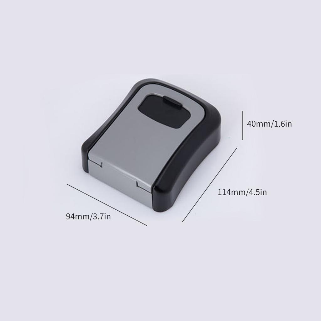 Замок для хранения ключей, настенное крепление, 4-значный водонепроницаемый сейф из алюминиевого сплава, сейф для ключей