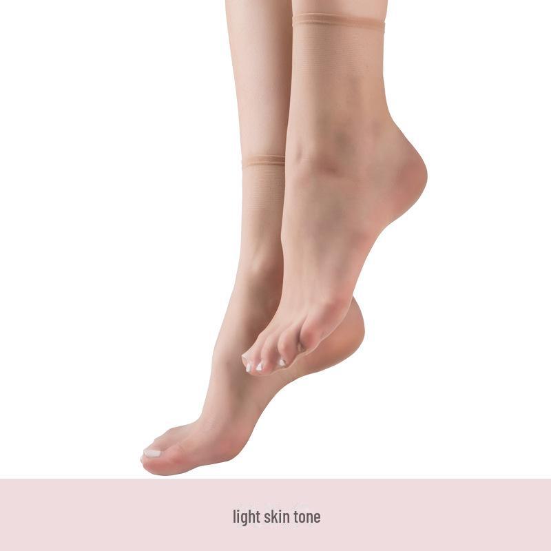Бесшовные прозрачные ультратонкие летние женские носки с кристаллами Landa