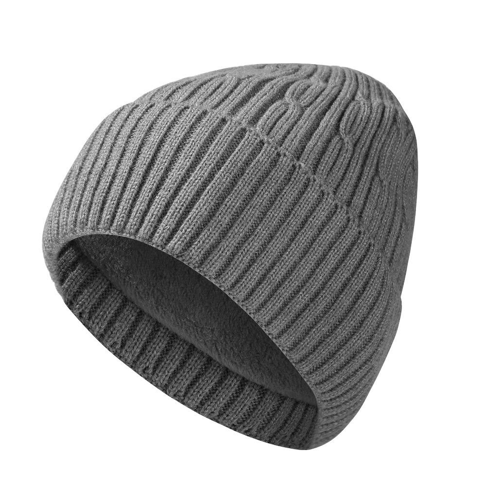 Thickened Knitted Beanies Winter Beanie Hat New Ski Cap Outdoor Riding