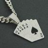 Индивидуальное ожерелье с подвеской Diamond Poker — в стиле хип-хоп-панк
