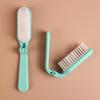 Портативная складная щетка для волос с мягкой щетиной, массаж кожи головы, портативная антистатическая мини-пластиковая расческа для волос, для детей, мужчин и женщин, инструменты для укладки волос, распутывания колтунов