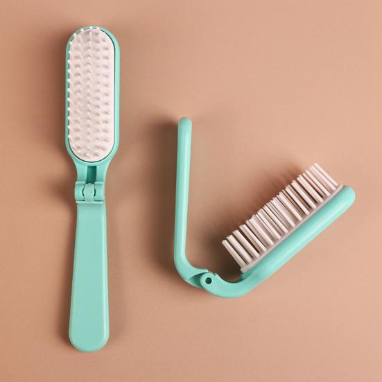 Портативная складная щетка для волос с мягкой щетиной, массаж кожи головы, портативная антистатическая мини-пластиковая расческа для волос, для детей, мужчин и женщин, инструменты для укладки волос, распутывания колтунов