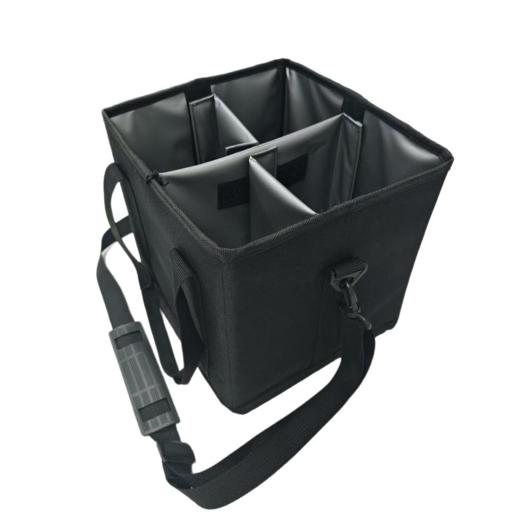 No-Spill Vehicle Drink Storage Bag 4 Compartment Car Cup Storage Pouch Daily Driving