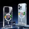 Прозрачный магнитный чехол для iPhone 15/16/17 Pro Max - Полное покрытие Рождественский подарок