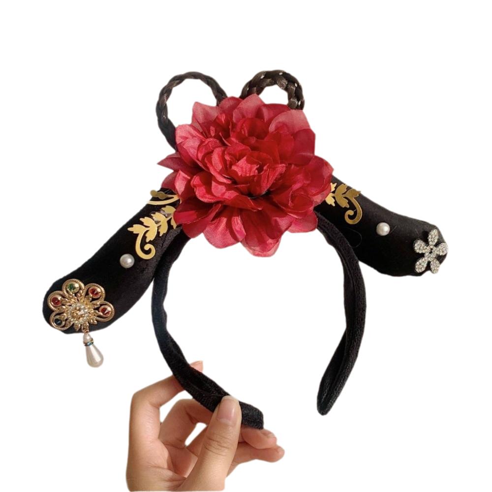 Cloth Hanfu Hair Hoop Pearl Chinese Style Headband Classical Ancient Style Headwear Festival