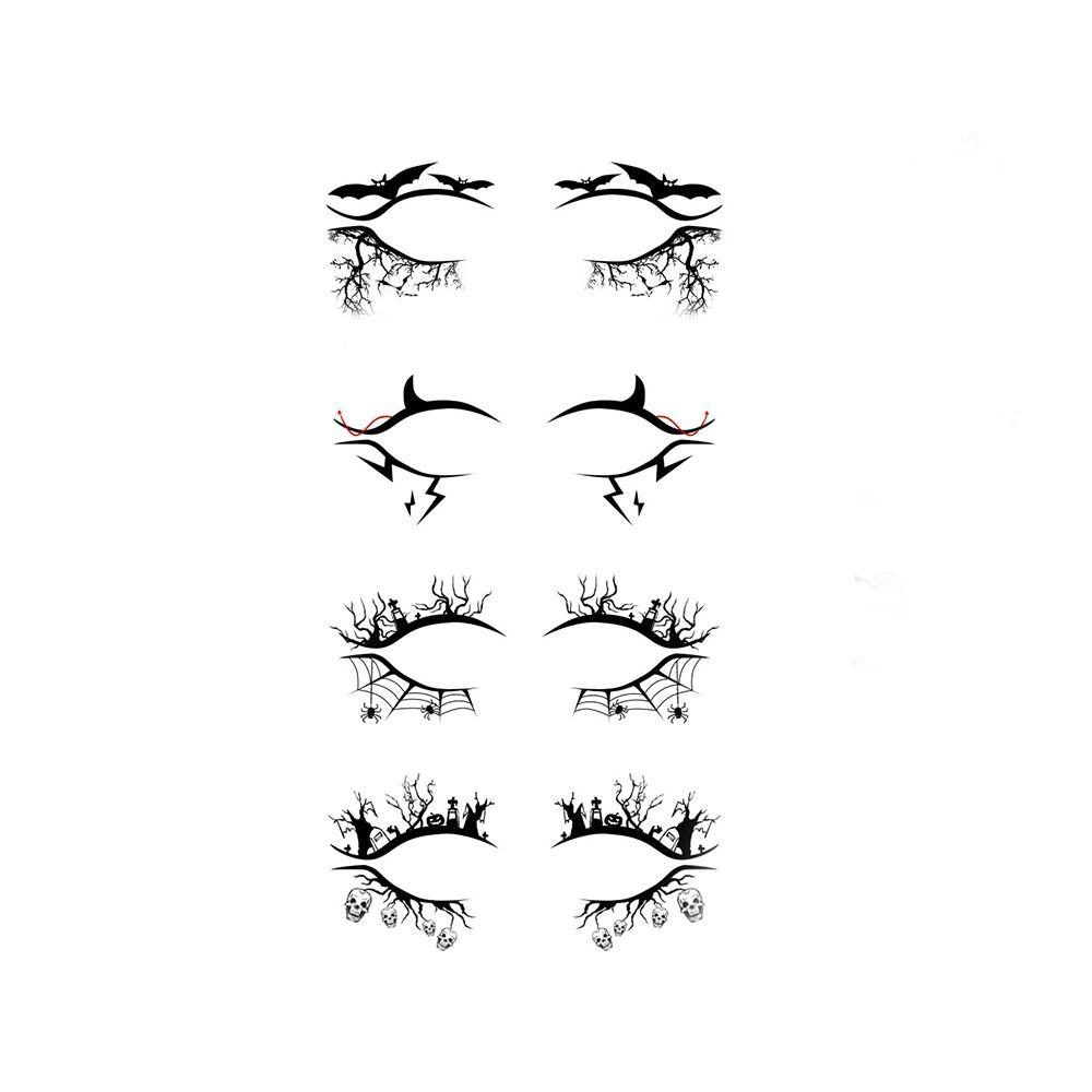 Хэллоуин Паук Наклейки для теней Паутина Наклейки-тату для глаз Наклейки для подводки глаз Вечеринка на Хэллоуин