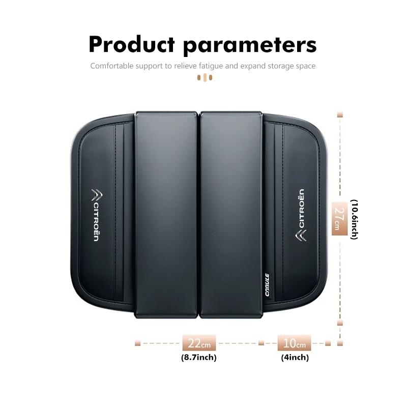 AER4 Car Armrest Box Pad Central Control Cushion Elbow Support Mat For Citroen Jumper Celysee Cactus Picasso Aircross Saxo Grand