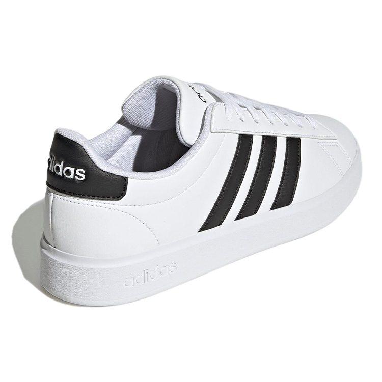 adidas Neo GRAND COURT Синтетическая кожа Удобные Низкие Скейтбордические Кроссовки Унисекс Белый Черный GW9195