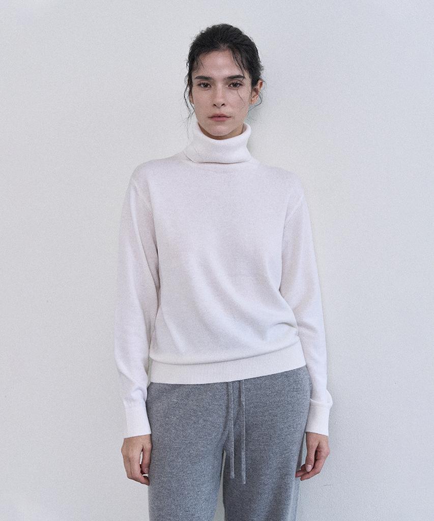 PELOTE Wool Cashmere Turtleneck Knit Top (3 Colors)