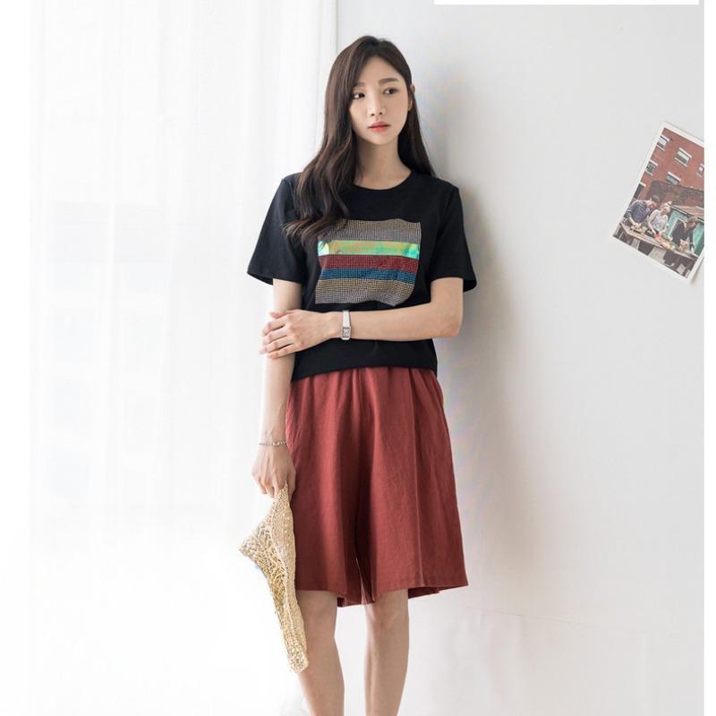 Женские шорты с эластичной резинкой на талии, однотонные шорты с карманами, свободные шорты, спортивные шорты, повседневные летние спортивные шорты, удобные шорты