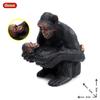 Oenux Simulation Wild Animal Chimpanzee Orangutan Gorilla Tree Sloth Monkey Model Action Figures Garden Miniature Decoration Toy