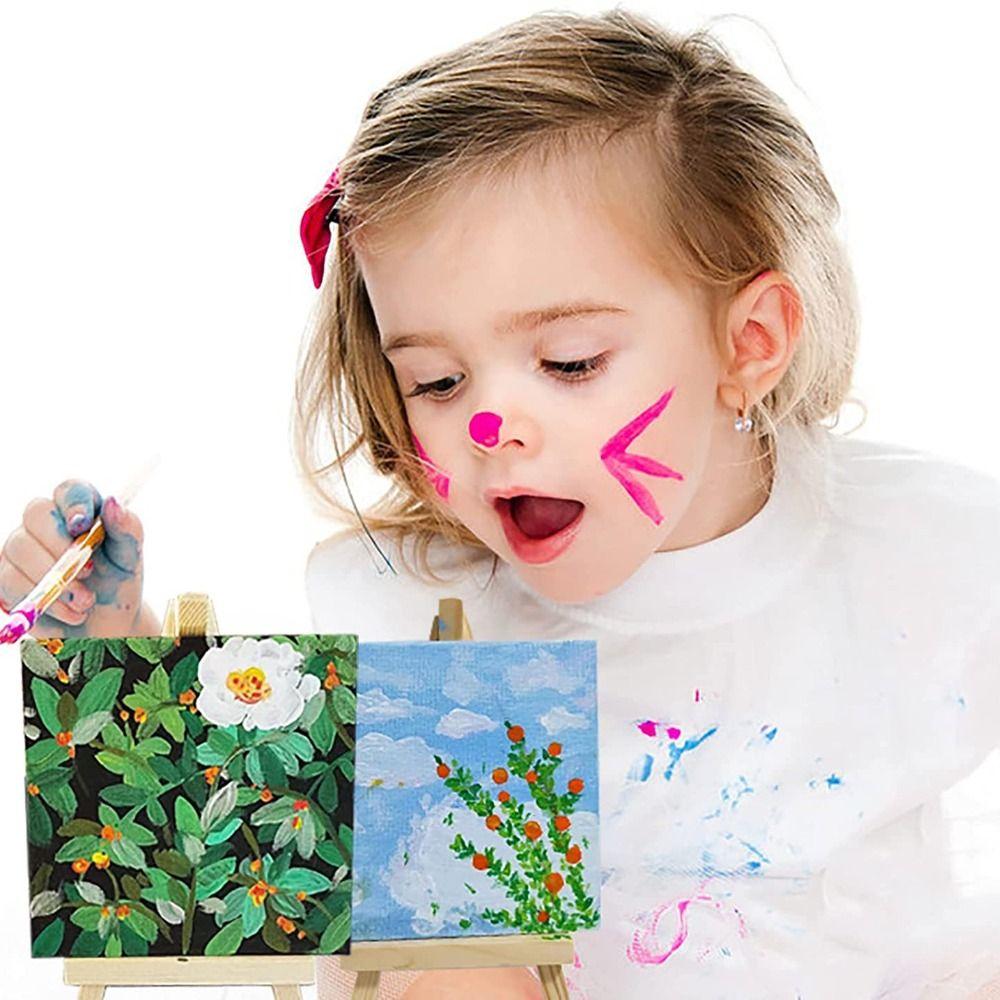 Blank Canvas with Quality Easel Acrylic Painting Canvas Art Painting Supplies Practicing Canvas