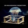 Набор для создания 3D-голографического проектора своими руками для детей Научное производство Ручная сборка Пазл Экспериментальные материалы Маленькие изобретательские проекты