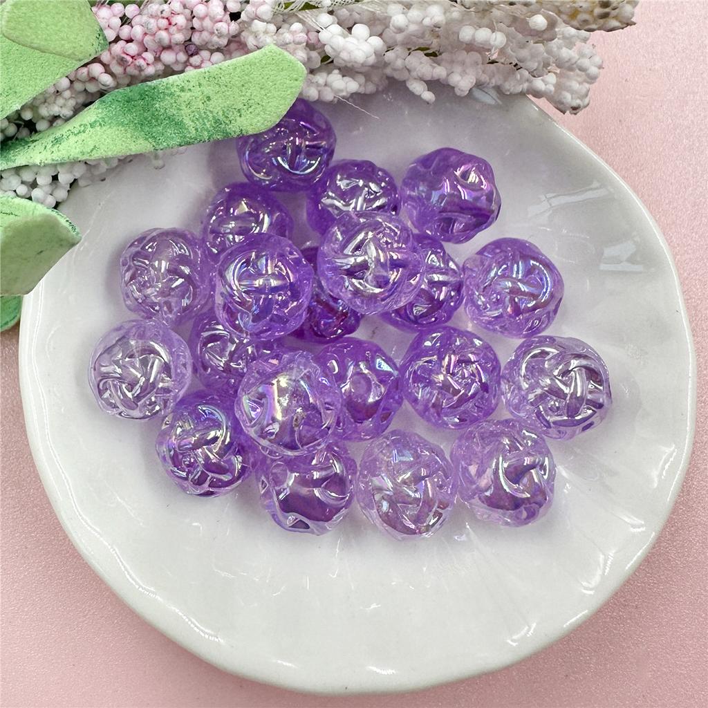 Ручной материал круглые бусины акрил для ожерелья серьги изготовление подвесок изготовление ювелирных изделий 20 шт с отверстием желе цветной сахар кулон аксессуары