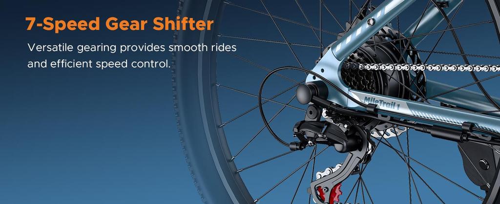 Городской электровелосипед ENGWE MileTrail 1 – Запас хода 120 км с датчиком крутящего момента, Тихий двигатель, Регулируемая конструкция, Гидравлические тормоза