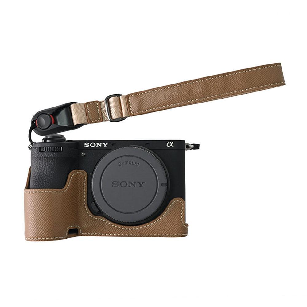 Получехол из искусственной кожи для камеры Sony A6700, крышка с отверстием для аккумулятора, скин