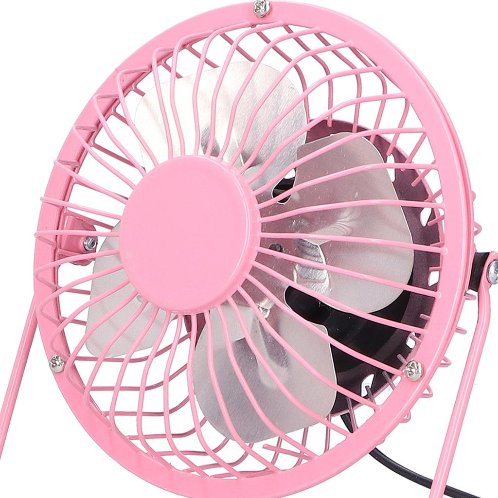 Fan USB Portable Silent Aluminum Blade Desk Desktop Iron Crafts Fans