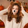 Halloween Plush Bear Costume Accessory Set - Headband, Nose, Tie, Tail