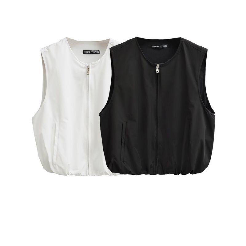 Kaslead New Arrival Women's Fashion Style Fashion Casual Easiest for Match Minimalist Balloon Hem Vest 2010770