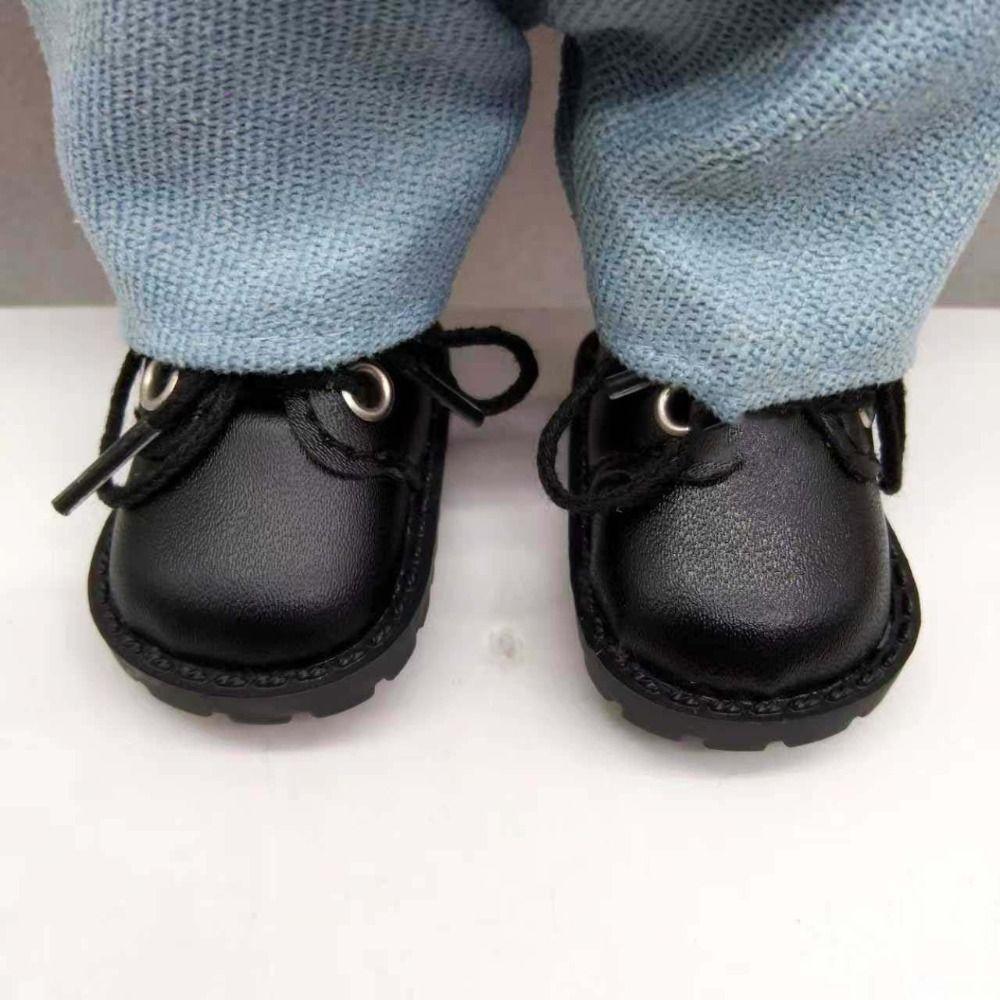 1Pair Mini 20cm Cotton Doll Shoes Doll Shoes EXO Doll Boots BJD Doll PU Shoes Clay Dolls