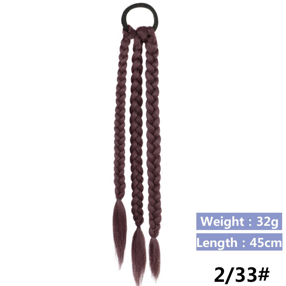 LUPU Синтетические боксерские косы, хвост для женщин, эластичная веревка для кос, резинка, аксессуары для волос, термостойкие накладные волосы