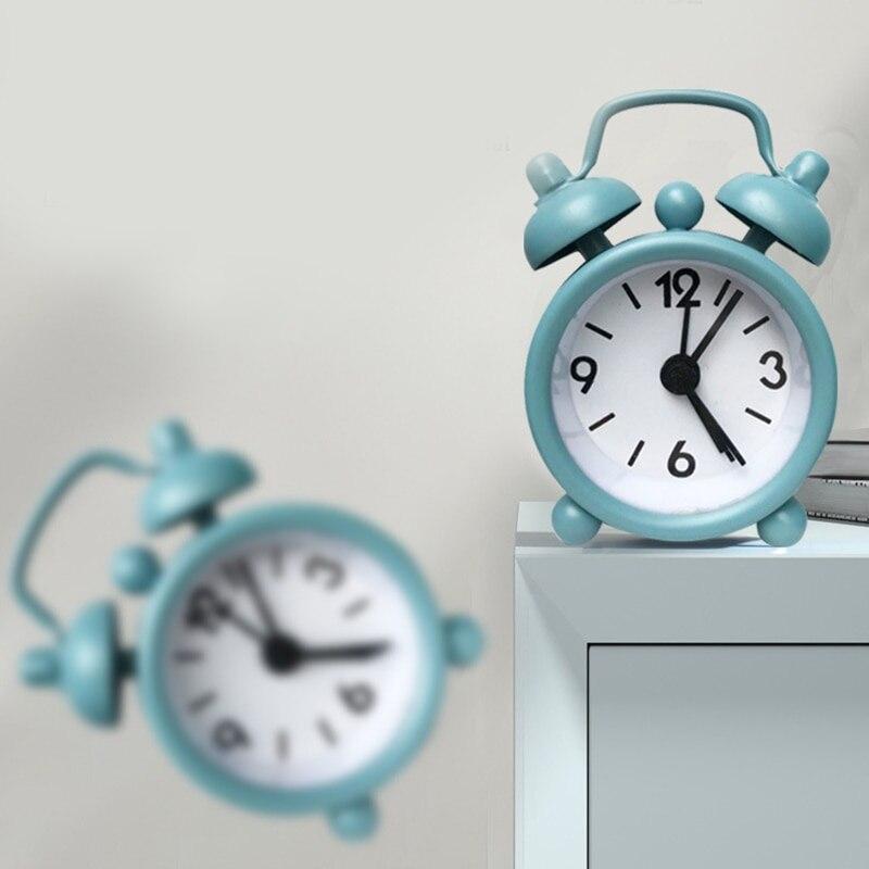 Мини-металлический будильник, креативный студенческий электронный будильник, прикроватный будильник, портативный дорожный будильник
