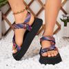 Модные летние женские сандалии на плоской подошве, легкие сандалии на платформе, слипоны, нескользящие дизайнерские туфли, пляжные, уличные, повседневные сандалии, Zapatos De Mujer