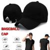 Black Wide Brim Adjustable Summer Hat Cotton Baseball Cap Sports Cap Peaked Cap