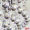 10Pcs Clear 20mm Crystal Chandelier Hanging Pendant Crystal Ball Glass Prism Drop Pendant
