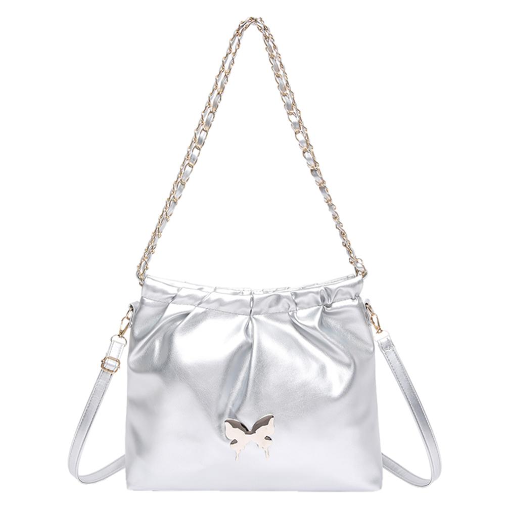 Сумка через плечо с бабочкой, модная сумка из искусственной кожи с регулируемым ремешком, модная сумка через плечо