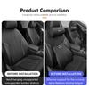 AAACO1 Car Headrest Lumbar Support Pad Seat Back Pillow Auto Interior Accessories For Alfa Romeo 159 Giulietta Giulia 147 Mito 156 159