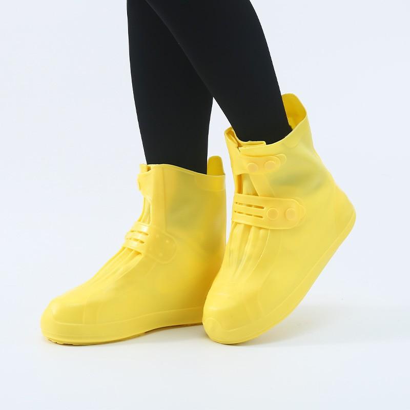 Водонепроницаемый силиконовый чехол для обуви, высокие резиновые сапоги, нескользящий протектор для обуви, многоразовая утолщенная обувь для отдыха на природе
