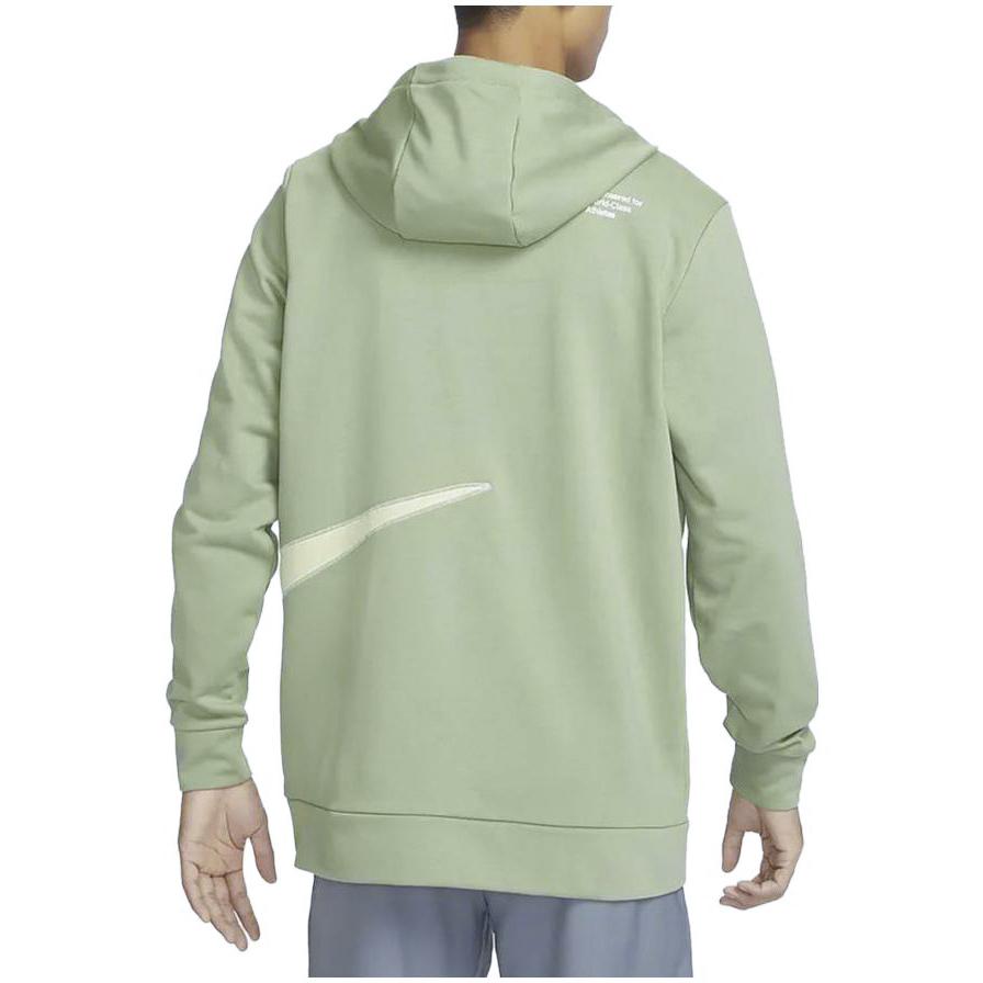 Nike Быстросохнущая повседневная куртка с капюшоном на молнии с цветными блоками, мужская верхняя одежда, оливково-зеленый FB8576-386
